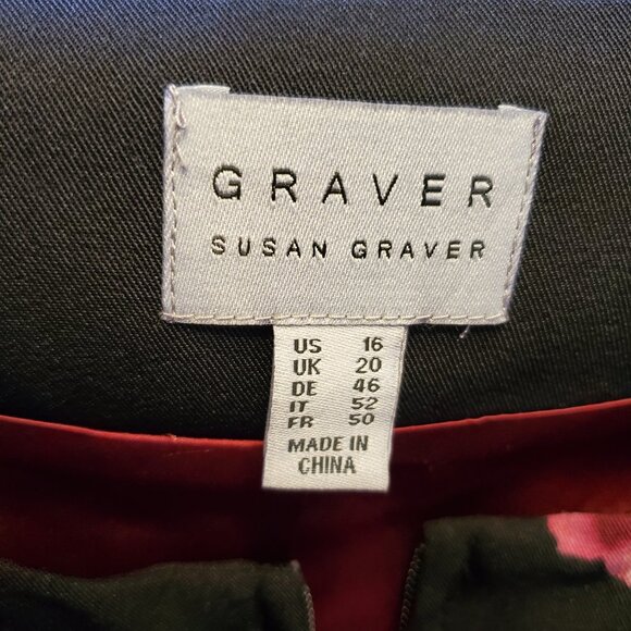 Susan Graver Floral Zip Blazer - Picture 5 of 9